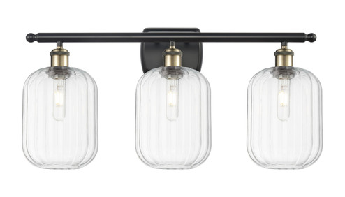 Ballston Three Light Bath Vanity in Black Antique Brass (405|516-3W-BAB-G460-7CL)