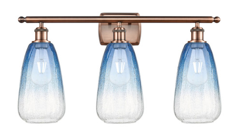 Ballston Three Light Bath Vanity in Antique Copper (405|516-3W-AC-G480-6SB)