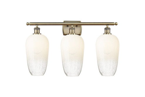 Ballston Three Light Bath Vanity in Antique Brass (405|516-3W-AB-G484-7OP)