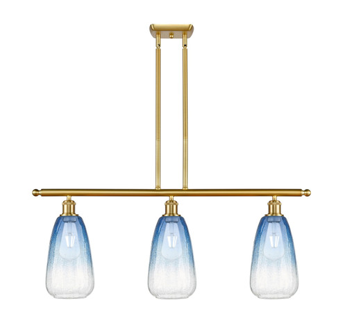 Ballston Three Light Island Pendant in Satin Gold (405|516-3I-SG-G480-6SB)