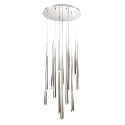 Cascade LED Pendant in Polished Nickel (281|PD-41715R-PN)