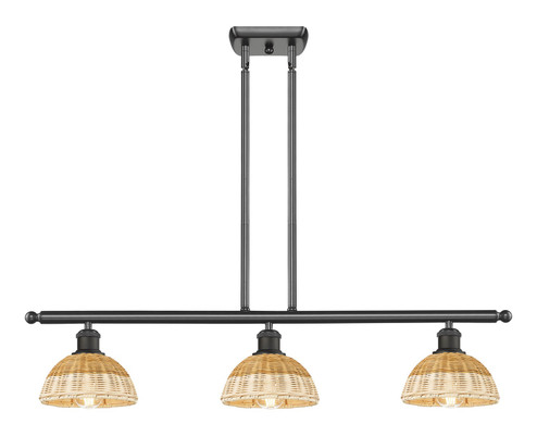Ballston Three Light Island Pendant in Oil Rubbed Bronze (405|516-3I-OB-NBD2-75-NAT)