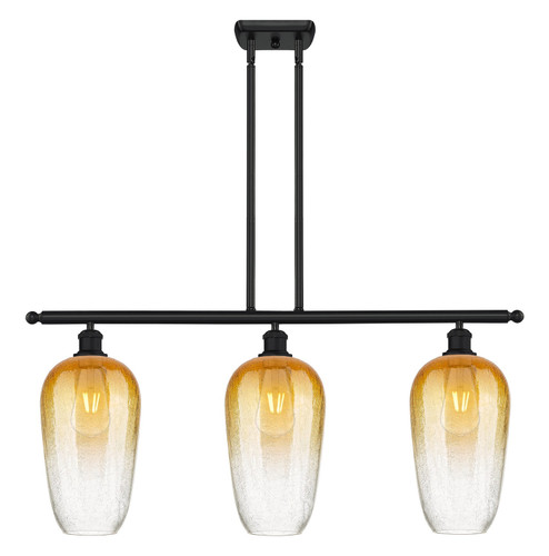 Ballston Three Light Island Pendant in Matte Black (405|516-3I-BK-G484-7AM)