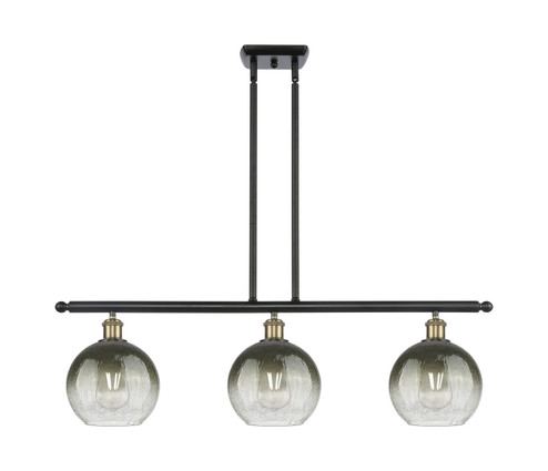 Ballston Three Light Island Pendant in Black Antique Brass (405|516-3I-BAB-G483-8SL)