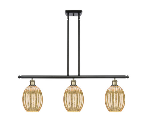 Ballston Three Light Island Pendant in Black Antique Brass (405|516-3I-BAB-G459-6ME)
