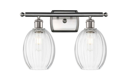 Ballston Two Light Bath Vanity in Brushed Satin Nickel (405|516-2W-SN-G459-6CL)