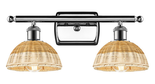Ballston Two Light Bath Vanity in Polished Chrome (405|516-2W-PC-NBD2-75-NAT)