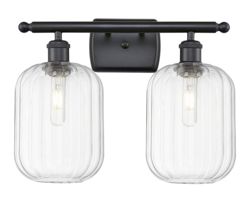 Ballston Two Light Bath Vanity in Matte Black (405|516-2W-BK-G460-7CL)