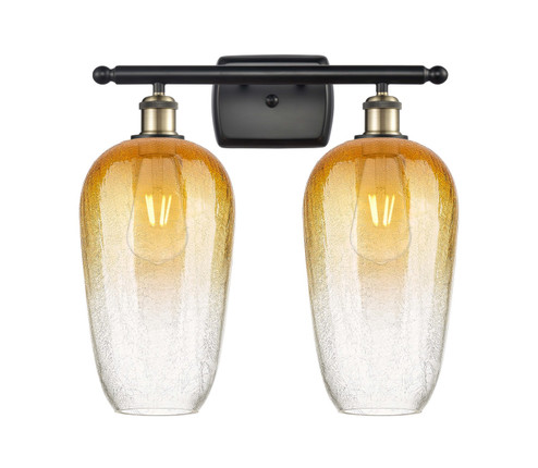 Ballston Two Light Bath Vanity in Black Antique Brass (405|516-2W-BAB-G484-7AM)