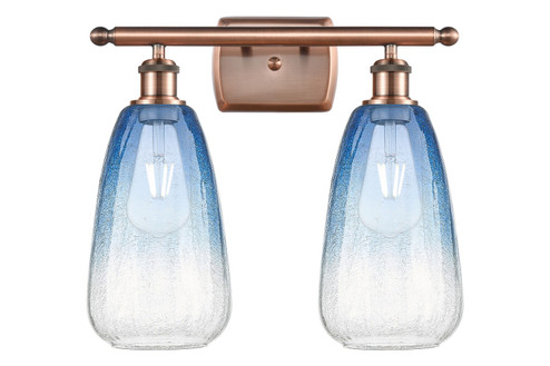 Ballston Two Light Bath Vanity in Antique Copper (405|516-2W-AC-G480-6SB)