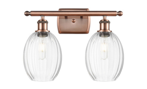Ballston Two Light Bath Vanity in Antique Copper (405|516-2W-AC-G459-6CL)