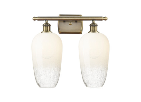 Ballston Two Light Bath Vanity in Antique Brass (405|516-2W-AB-G484-7OP)