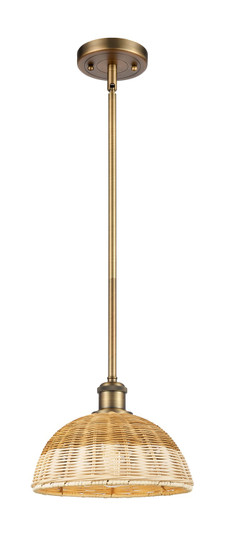 Ballston One Light Mini Pendant in Brushed Brass (405|516-1S-BB-NBD2-9-NAT)