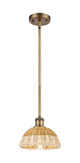Ballston One Light Mini Pendant in Brushed Brass (405|516-1S-BB-NBD2-75-NAT)