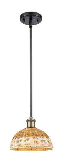 Ballston One Light Mini Pendant in Black Antique Brass (405|516-1S-BAB-NBD2-9-NAT)