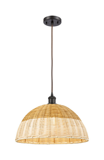 Ballston One Light Mini Pendant in Oil Rubbed Bronze (405|516-1P-OB-NBD2-16-NAT)