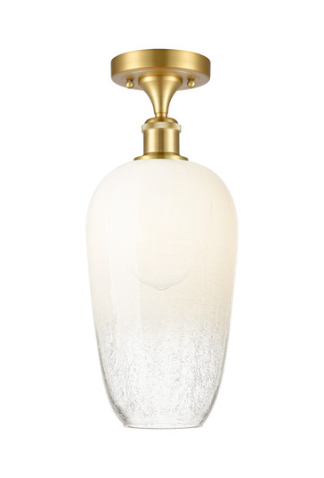 Ballston One Light Semi-Flush Mount in Satin Gold (405|516-1C-SG-G484-7OP)