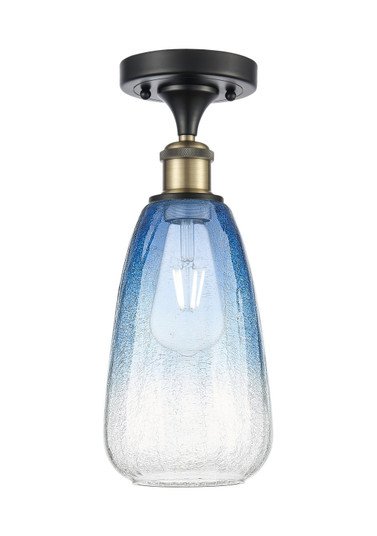 Ballston One Light Semi-Flush Mount in Black Antique Brass (405|516-1C-BAB-G480-6SB)