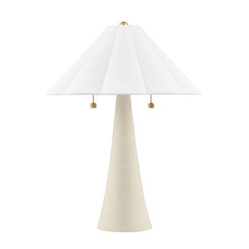 Alana Two Light Table Lamp in Aged Brass/Ceramic Antique Ivory (428|HL676202-AGB/CAI)