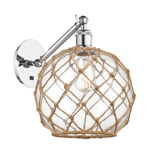 Ballston One Light Wall Sconce in Polished Chrome (405|317-1W-PC-G122-10RB)