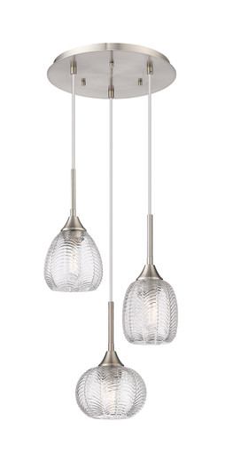 Berkshire Three Light Pendant in Brushed Satin Nickel (405|113B-3P-SN-G323-MU)