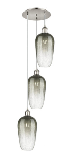 Ballston Three Light Pendant in Polished Nickel (405|113B-3P-PN-G484-7SL)