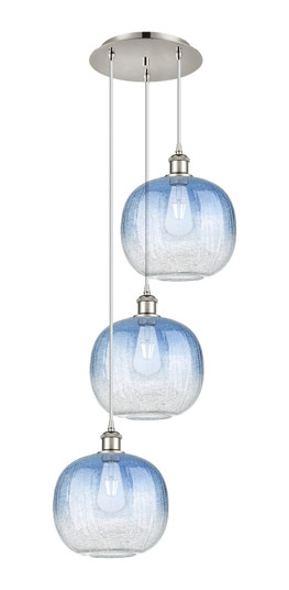Ballston Three Light Pendant in Polished Nickel (405|113B-3P-PN-G481-10SB)