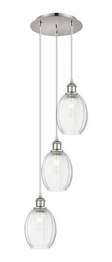 Ballston Three Light Pendant in Polished Nickel (405|113B-3P-PN-G459-6CL)