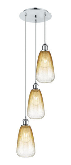 Ballston Three Light Pendant in Polished Chrome (405|113B-3P-PC-G480-6AM)
