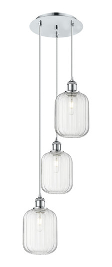 Ballston Three Light Pendant in Polished Chrome (405|113B-3P-PC-G460-7CL)