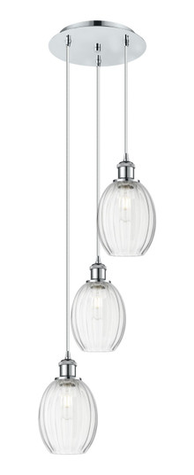 Ballston Three Light Pendant in Polished Chrome (405|113B-3P-PC-G459-6CL)