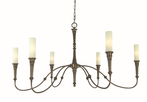 Old Greenwich Six Light Chandelier in Brushed Nickel (8|5976 BN)
