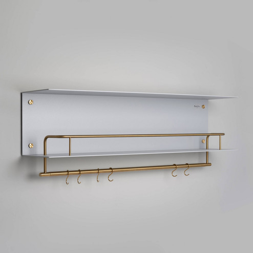 Kitchen Hanger Shelf in Stone / Brass (576|USV-251927) Kitchen Hanger Shelf in Stone / Brass (576|USV-251927)