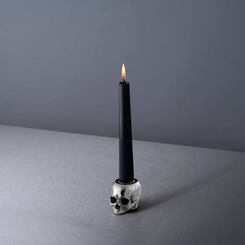 Skull Candle Holder in Steel (576|UCH-071835)