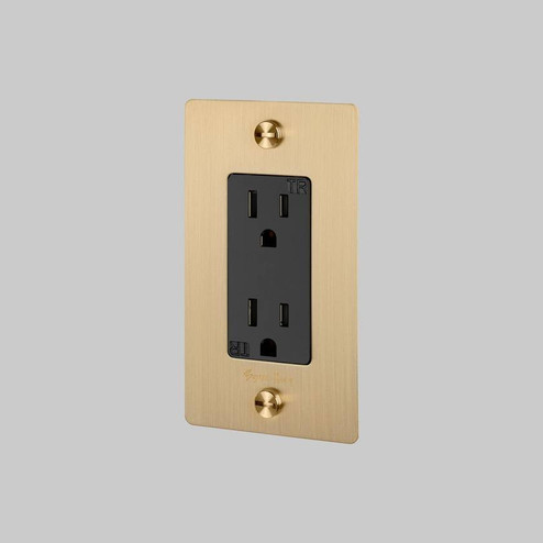 Duplex Outlet in Brass (576|NSK-053420)