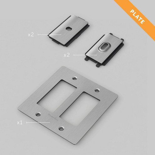 Wall Plate in Steel (576|NPL-07297)
