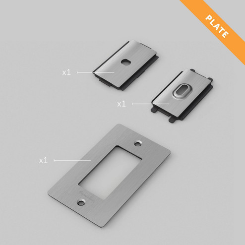 Wall Plate in Steel (576|NPL-07292)