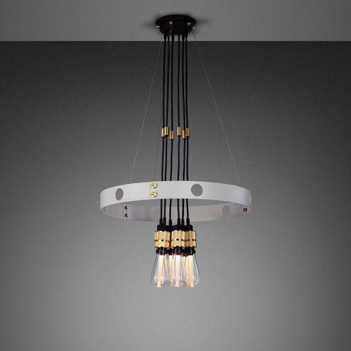 LED Chandelier in Brass (576|NHE-252177)