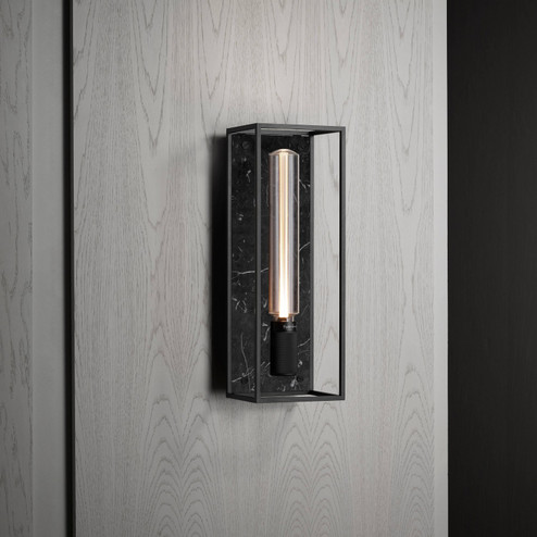 One Light Wall Sconce in Black Marble (576|NCA-023395)