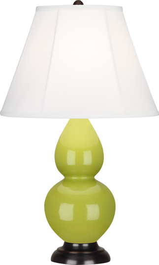 Small Double Gourd One Light Accent Lamp in Apple Glazed Ceramic w/Deep Patina Bronzeed (165|1653)