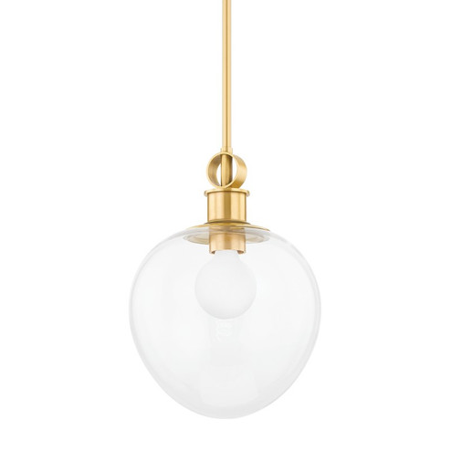 Anna One Light Pendant in Aged Brass (428|H736701S-AGB)