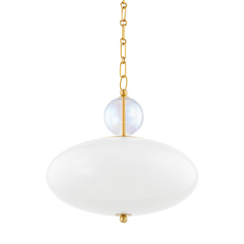 Viviana One Light Pendant in Aged Brass (428|H729701-AGB)