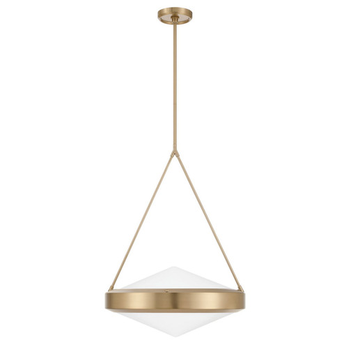 Agate Four Light Pendant in Champagne Gold, Opal (577|207425A)