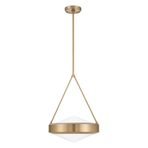 Agate Three Light Pendant in Champagne Gold, Opal (577|207424A)