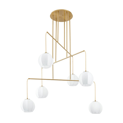 Bryony Six Light Chandelier in Brushed Gold (577|206927A)