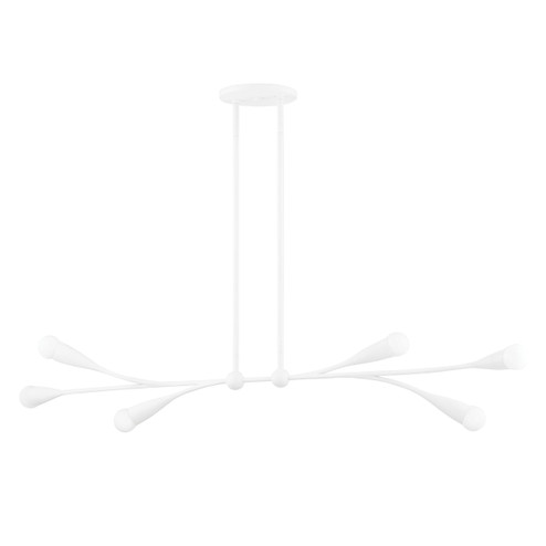 Elsa Six Light Linear in Texture White (428|H689906-TWH)