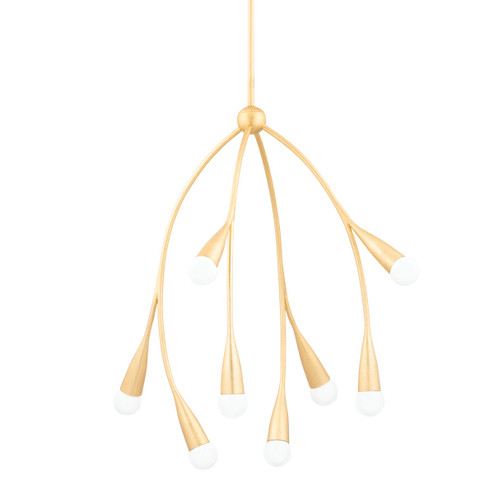 Elsa Eight Light Chandelier in Gold Leaf (428|H689708-GL)