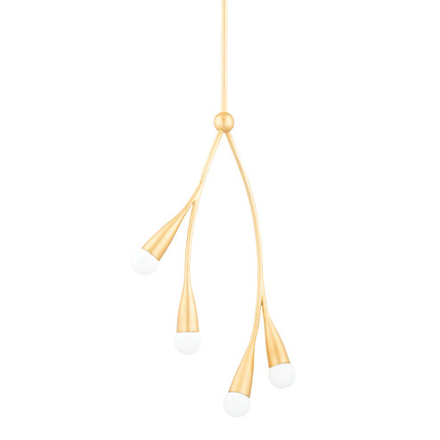 Elsa Four Light Pendant in Gold Leaf (428|H689704-GL)