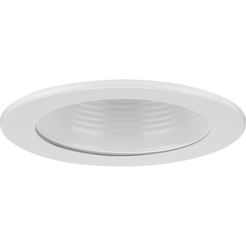 4IN RECESSED One Light Step Baffle Trim in Satin White (54|P804000-028)