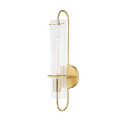 Beck One Light Wall Sconce in Aged Brass (428|H640101-AGB)